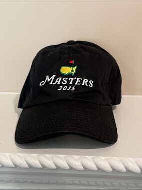 2015 Masters Tournament Hat Black Cotton - Jordan Spieth Win Year